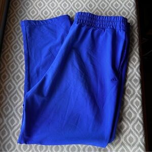 Adidas Royal Blue/Purple Fleece Lined Track Pants sz XL